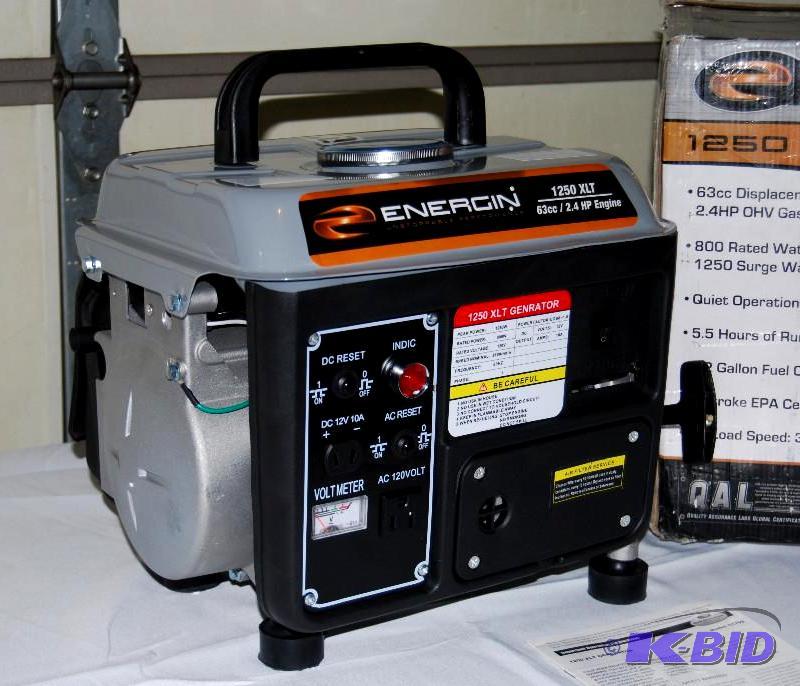 lot 76 image: Energin 1250 XL Camp FishHouse Generator, 2.4...