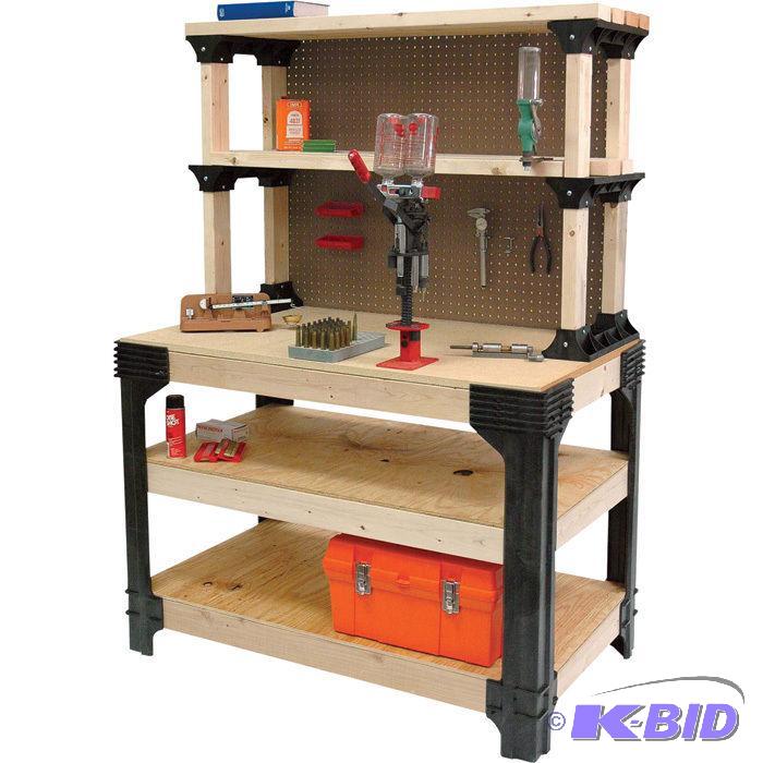 lot 80 image: 2x4 Basics Any Size Workbench Kit, model 9016...