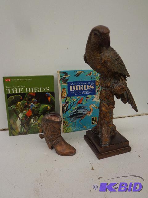 lot 116 image: Sculptures and More   Parrot Sculpture - Copp...