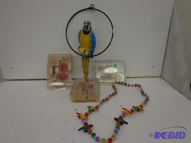 lot 145 image: For the Birds   Yellow Macaw Hanger - 16 12&...