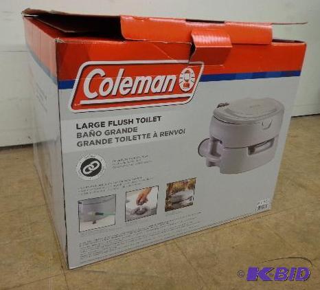 lot 16 image: Coleman Portable Toilet   Large Flush Toilet ...