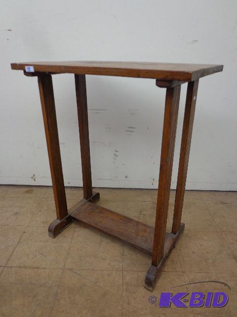 lot 75 image: Table   One Shelf Table  24" x 14" ...