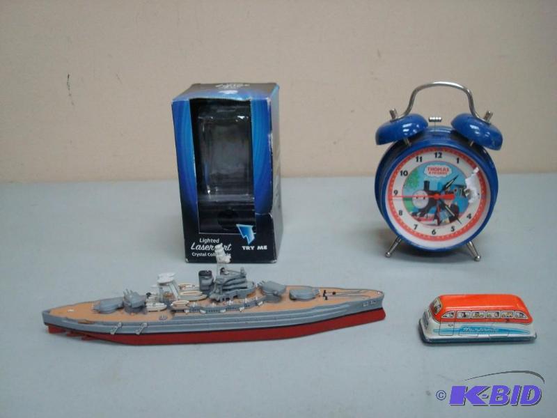 Vintage Toy Bus, Missing Key, Thomas Clock An...