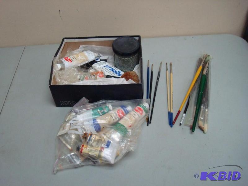 Lot Of Oil Paint And Supplies...