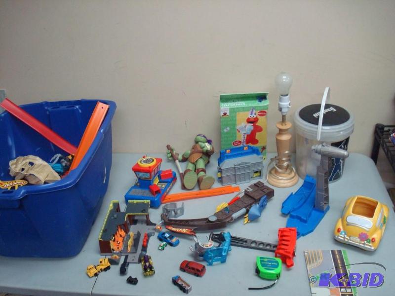 Lot Of Kids Items And Bucket Of Baseballs, So...