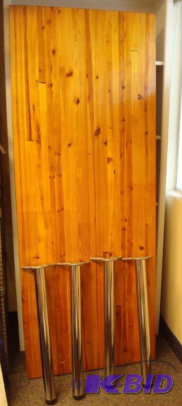 Large Solid Wood Butcher Block Table, Homemad...