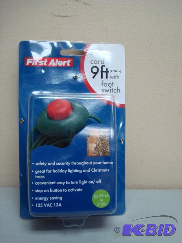 New First Alert 9ft Cord With Foot Switch...