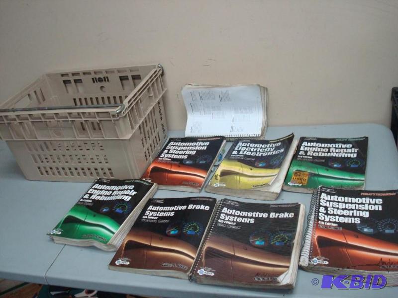 Trader Joe Basket With Some Car Repair Manual...