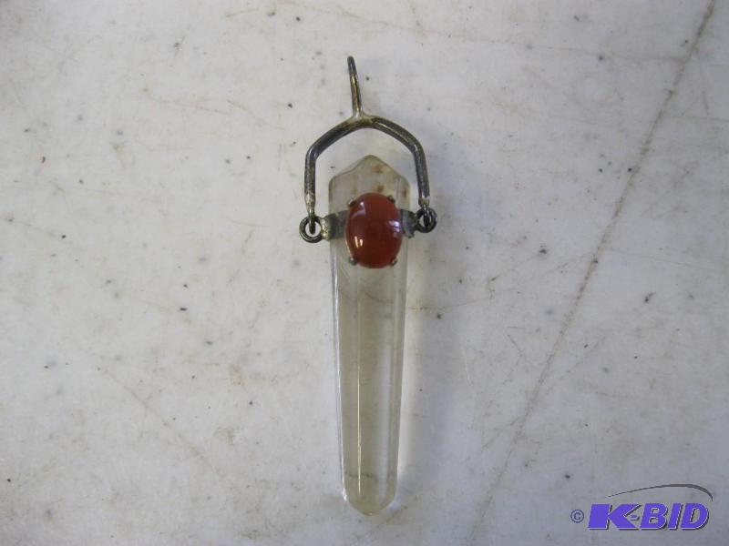 Crystal And Stone Necklace Pennant&nbsp...