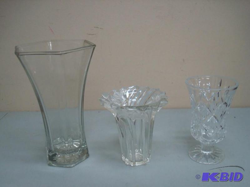 Glass Crystal Vase Lot...