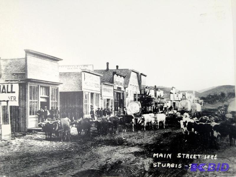 lot 4 image: Main Street 1886 Sturgis - So. Dak - Print