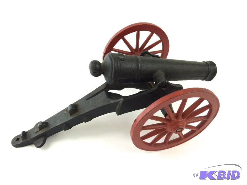 lot 15 image: cast iron cannon med sized