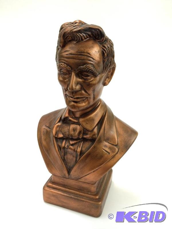 lot 29 image: Abe Lincoln Bust - Shows a younger version of our 16th President.
