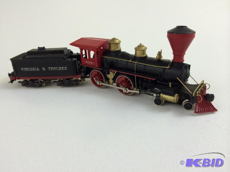 lot 37 image: Vintage Model Steam Engine Reno Virginia & Truckee - HO Gage