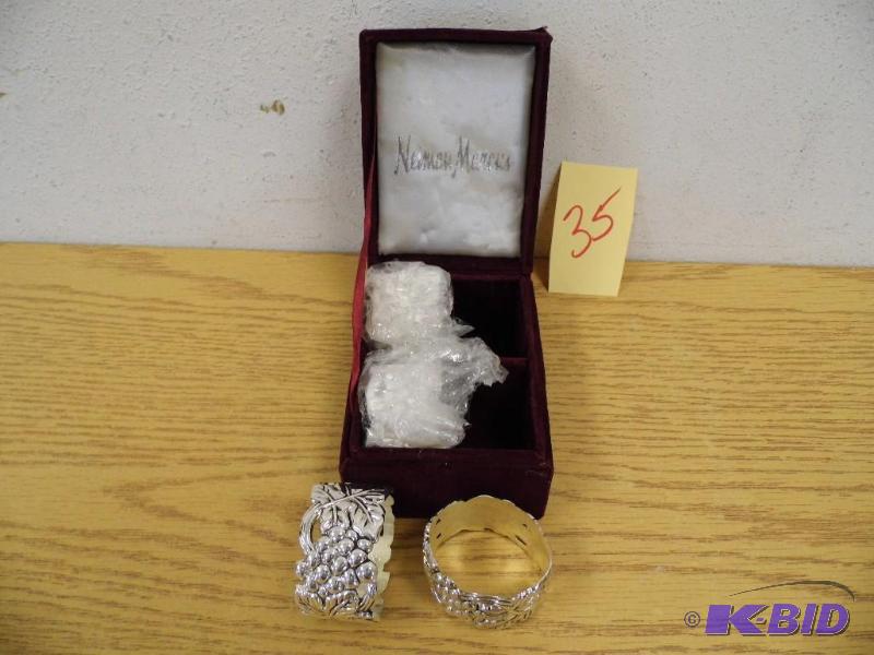4 Neiman Marcus Napkin Rings