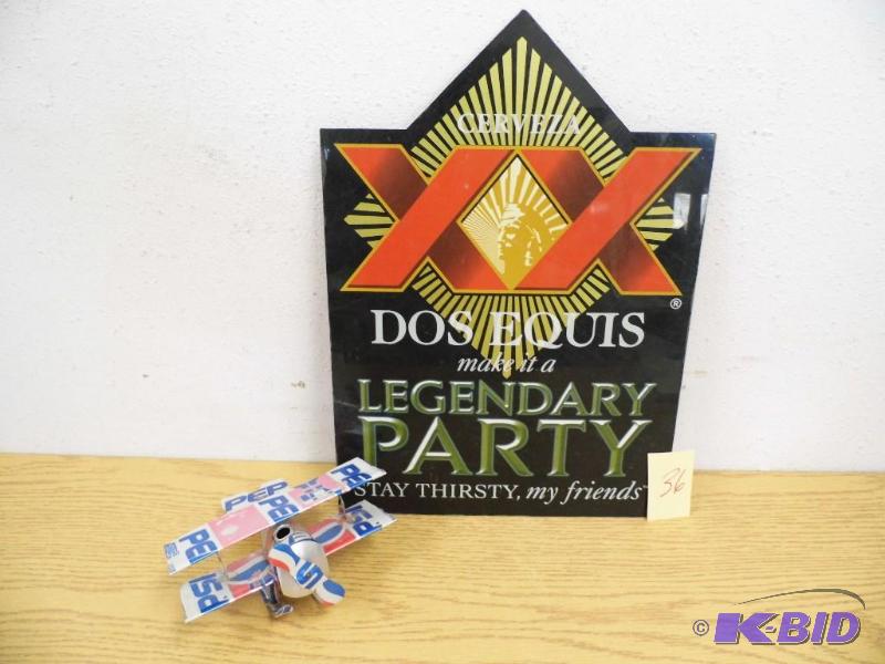 Dos Equis Sign & Pepsi Can Plane