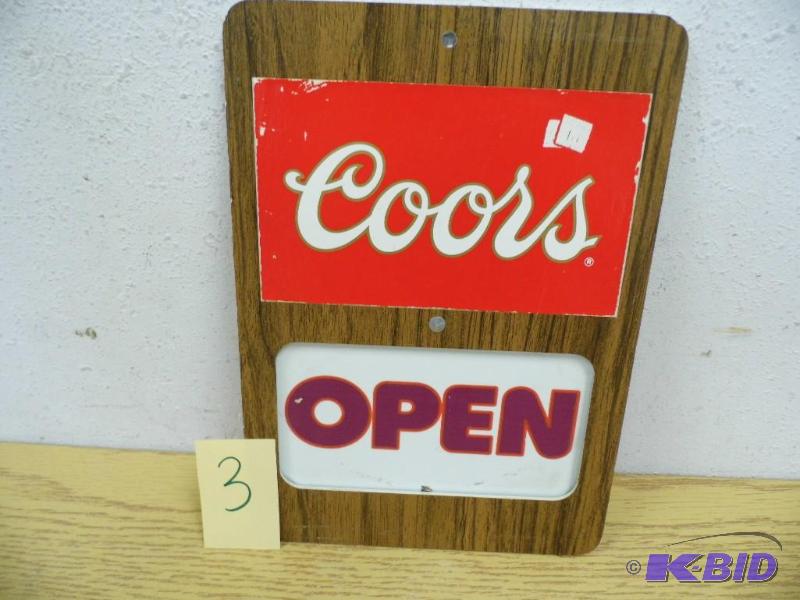 Coors OpenClosed Sign