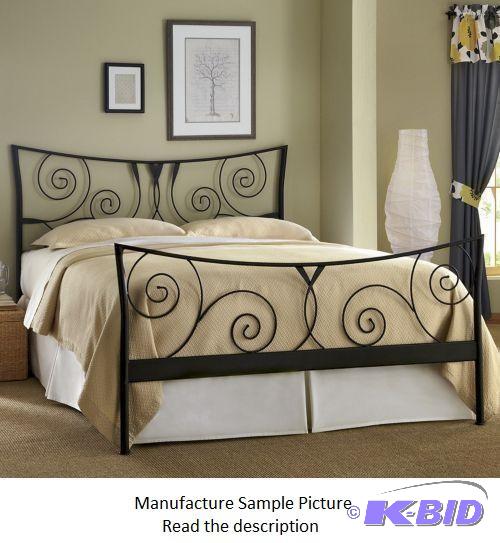 lot 115 image: Scrolled Headboard and Footboard - Call em c...