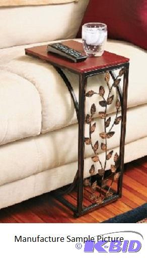 lot 121 image: Leaf Design Side Sofa Table - Model 4424 - El...