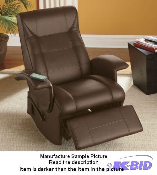 lot 130 image: Very Dark Brown Like Leather Rocker Recliner ...