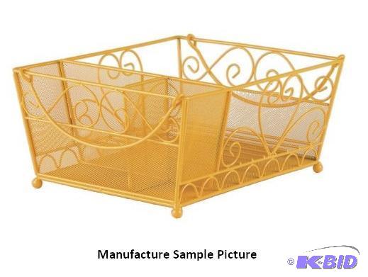 lot 140 image: Yellow Dish Drainer and Sponge Rack - This di...