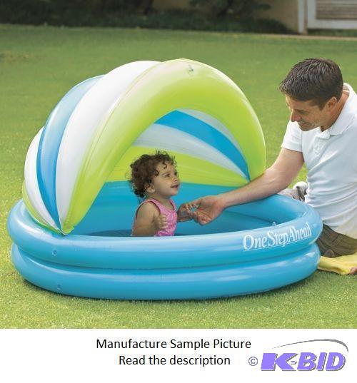 lot 150 image: 3 Item Lot  Soft Seat Baby Pool - The canopy ...