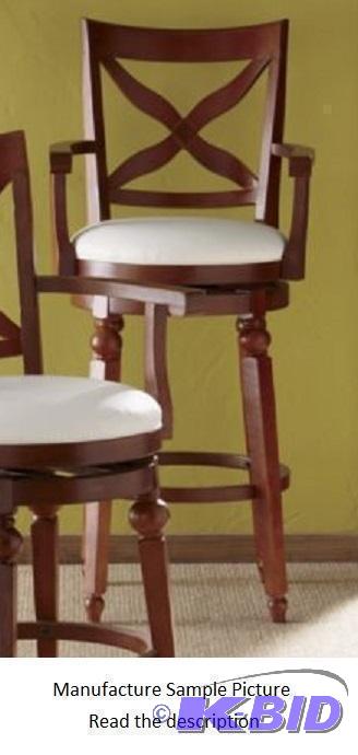 lot 30 image: X Design Back Stool - 24" - Traditionall...