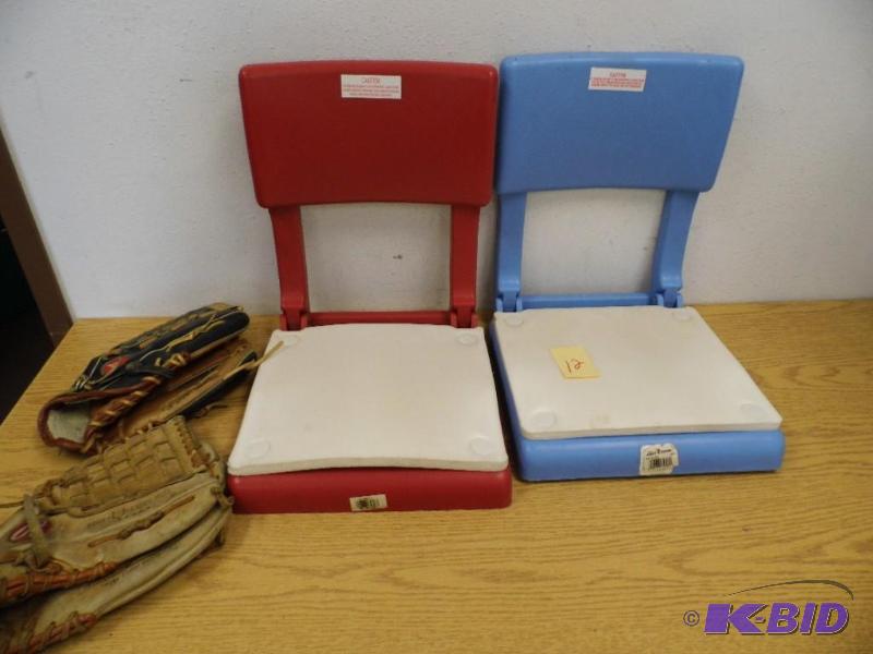 Stadium Chairs & Baseball Gloves