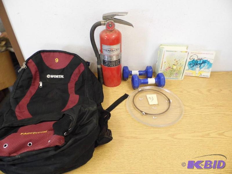 Backpack, Fire Extinguisher and Misc.