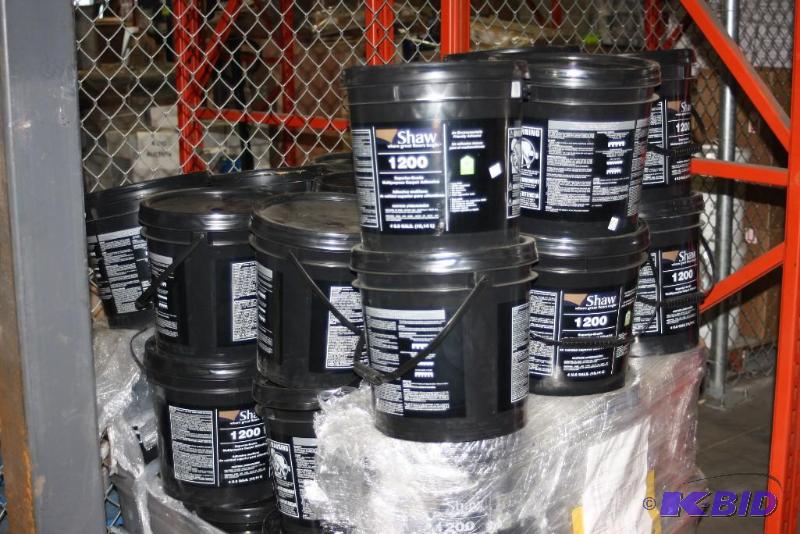 lot 103 image: Bucket Lot of Shaw 1200 Flooring Adhesive