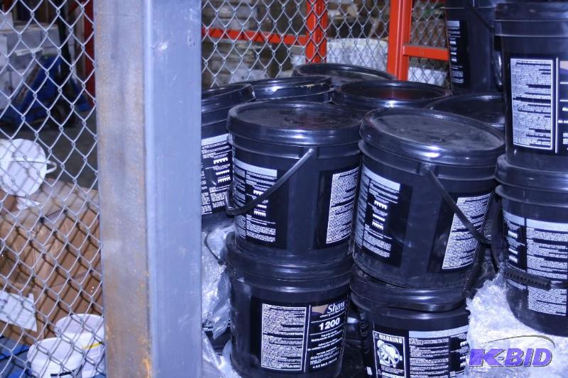 lot 104 image: Bucket Lot of Shaw 1200 Flooring Adhesive