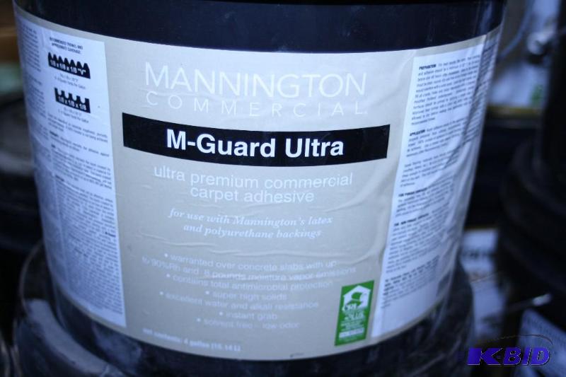 Buckets Mannington Commercial MGuard Ultra Premium Commercial Carpet Adhesive; Expired