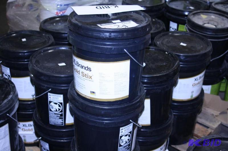 lot 24 image: Buckets of XL Brands Gold Stix Premium Multi-Purpose Adhesive