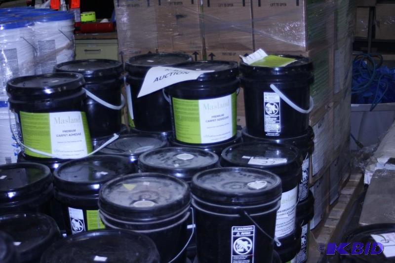 lot 27 image: Buckets of Masland Premium Carpet Adhesive