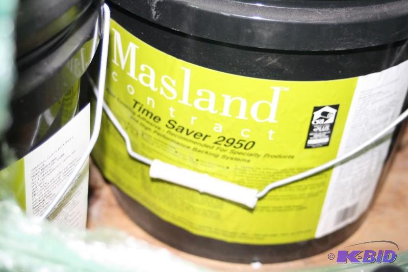 lot 43 image: NuBroadlok Premium Multi-Purpose Adhesive, Four Gallon Bags Masland Contract Time Saver 2950Buckets