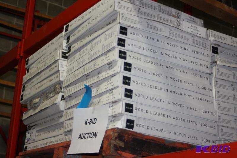 lot 53 image: Boxes of Bolon Woven Vinyl Flooring