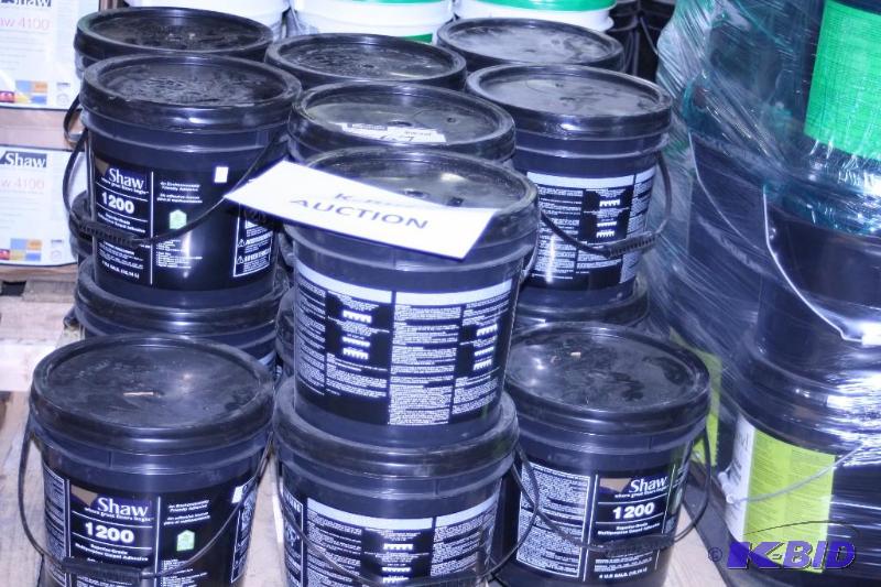 lot 67 image: Bucket Lot of Shaw 1200 Flooring Adhesive