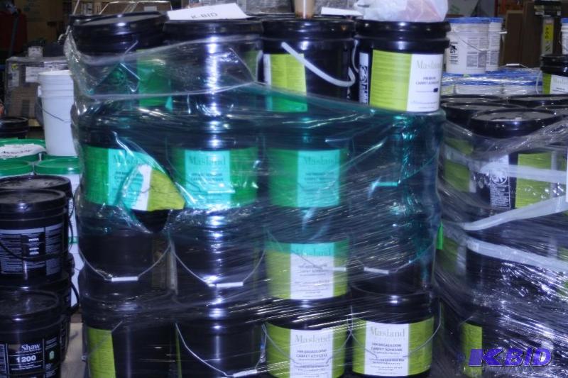 lot 68 image: Buckets of Masland Premium Carpet Adhesive
