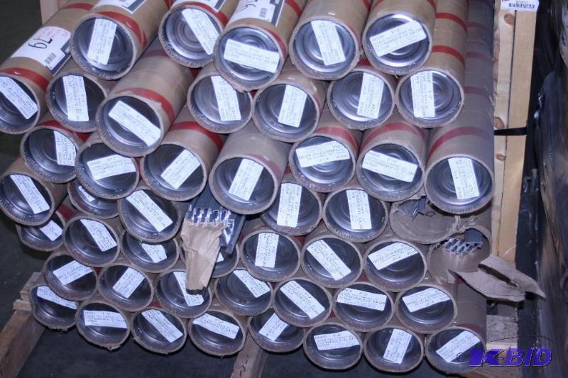 lot 77 image: Tubes of 8 ft. Metal Room Dividers