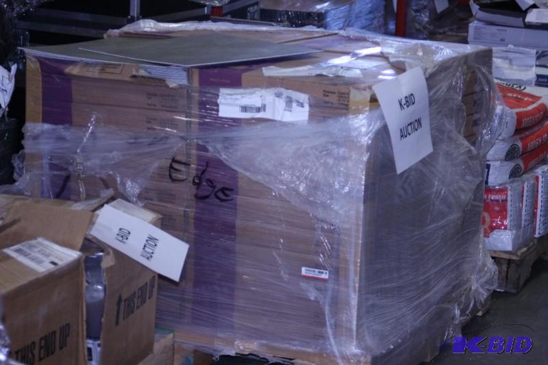 lot 95 image: Box Lot of (48) Inside Edge Decostone Floor Tiles Gray Color 1534 SQF 44Box.