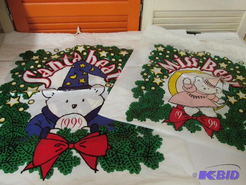 Two Santa Bear Sacks