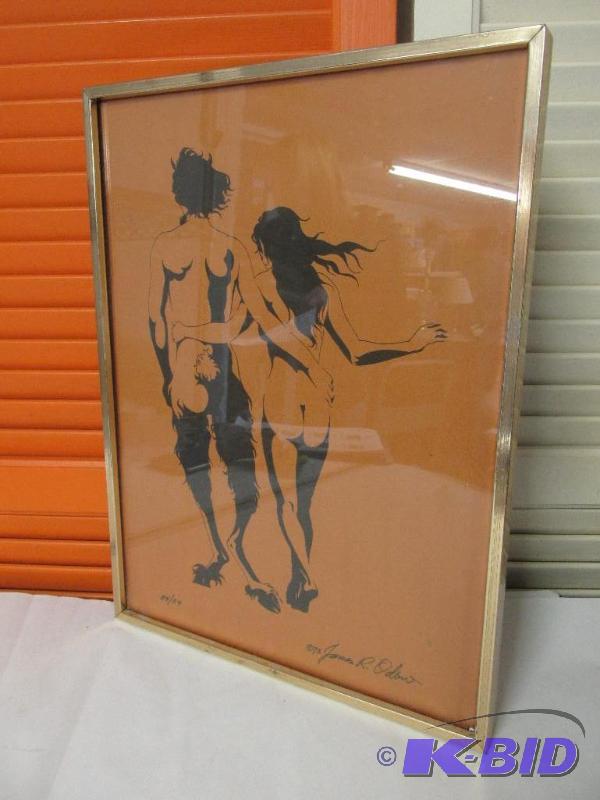 1973 Vintage Art Print by James R Odbert  Number 5454