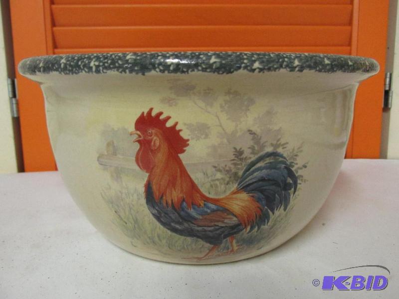 Made in the USA - Garden Party - Crockery Chicken Bowl