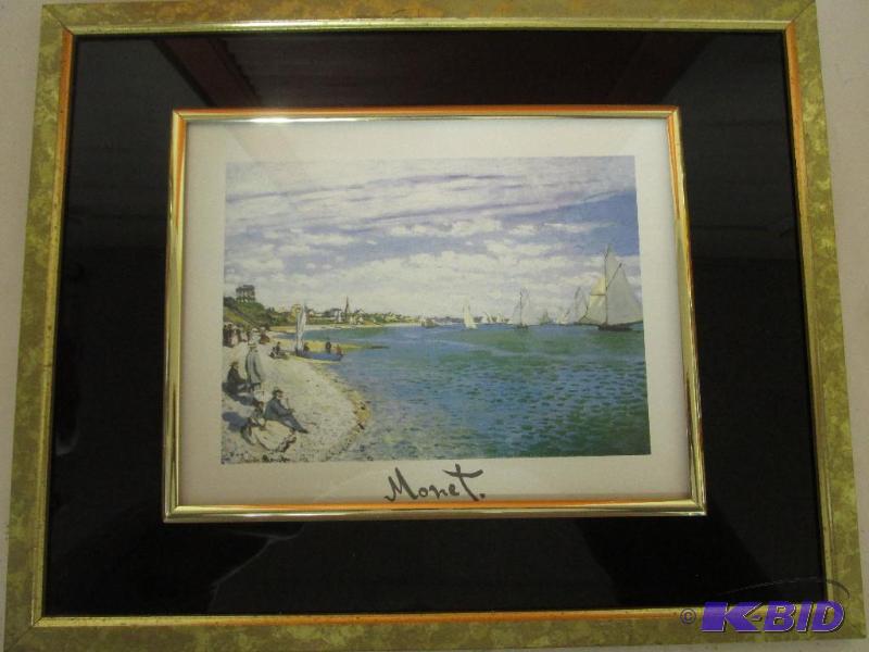 MONET - Sea Side and Sail Boats - Scene