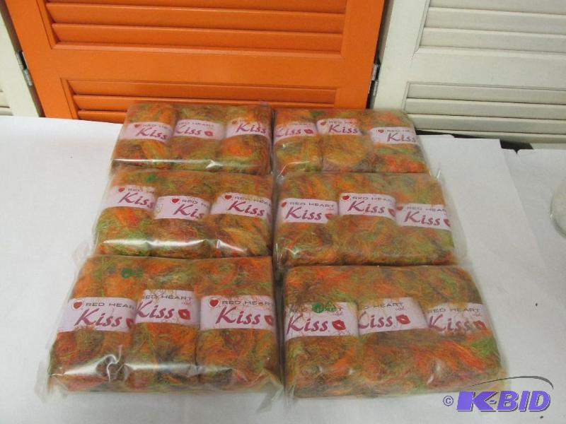 18 Skeins of Yarn  Red Heart KISS