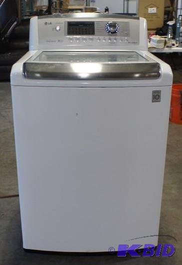 lot 15 image: LG Washer - Model # (WT5070CW) - MSRP $899.99...