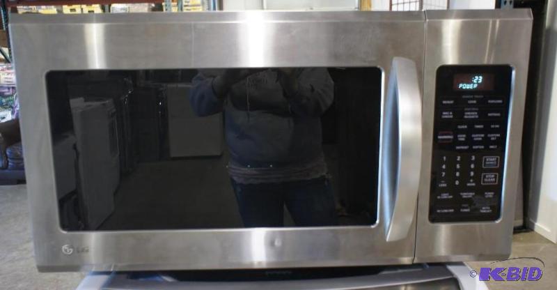 lot 17 image: New LG Microwave - Model # (LMV2015ST) - MSRP...