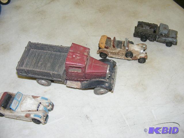 Variety of vintage toy cars - Hard Resin