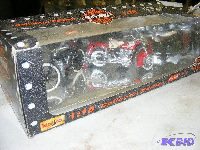 Harley Davidson toy motorcycle collection