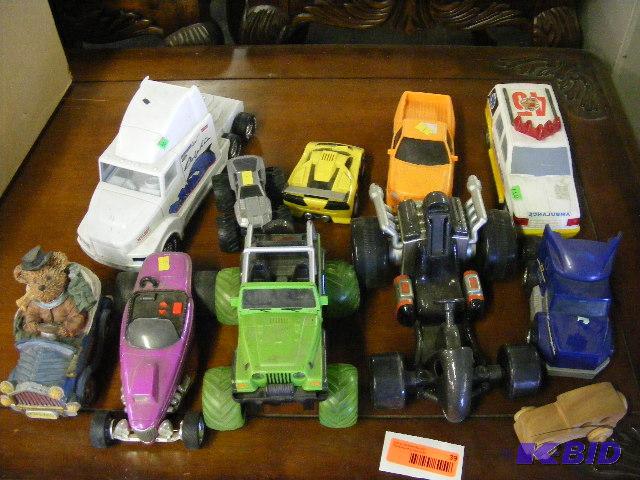 Variety of toy cars